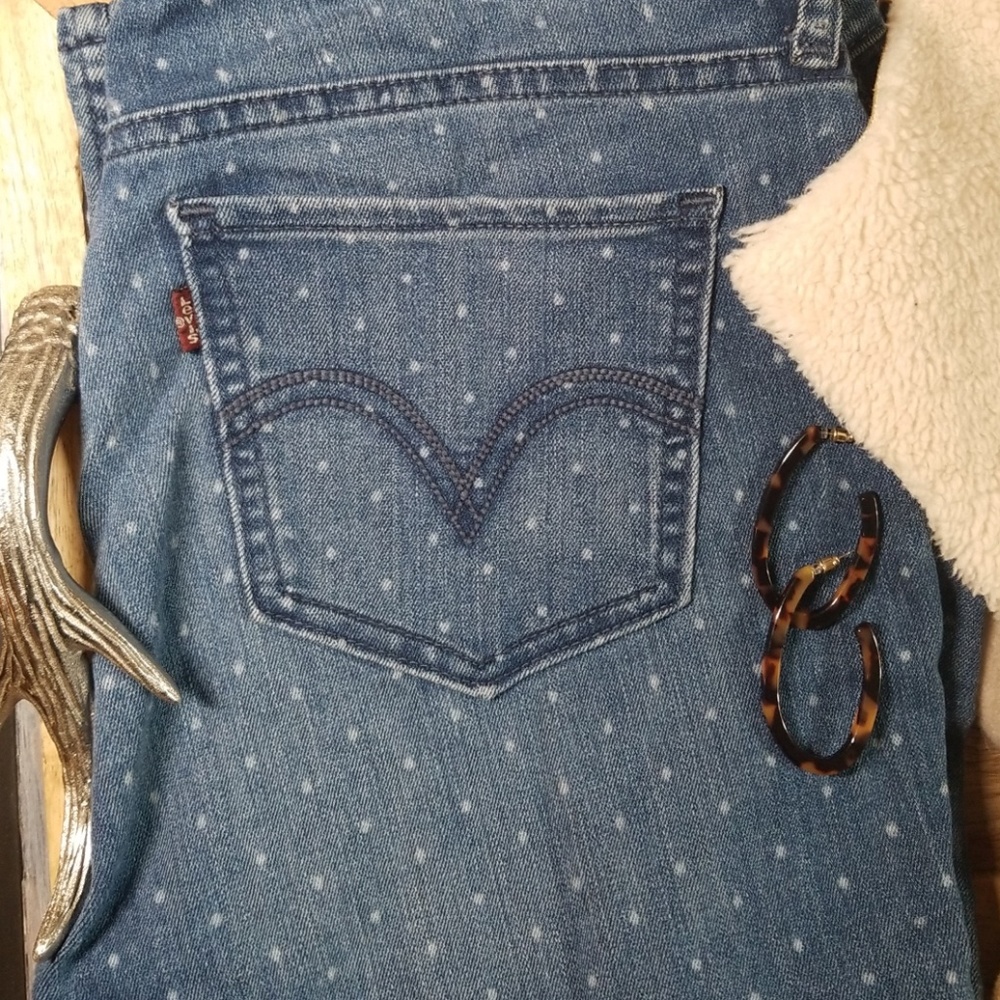 Levi's | Adorable Polka Dot Skinny Jeans